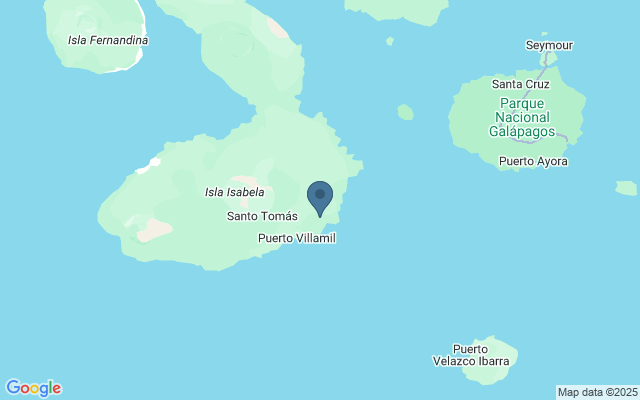 Kaart met locatie Galápagos Eilanden